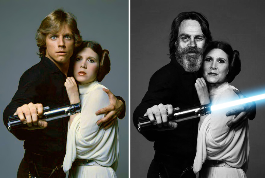 Mark Hamill And Carrie Fisher As Luke Skywalker And Princess Leia-donanım